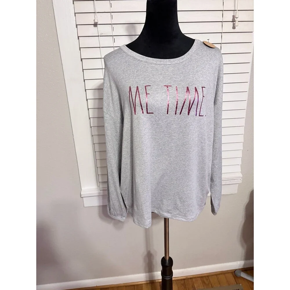 Rae Dunn Long Sleeve and Pants Wine Me Time Pajama Set NWT Size M